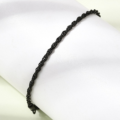 304 Stainless Steel Rope Chain Bracelets for Women BJEW-P395-01EB-1
