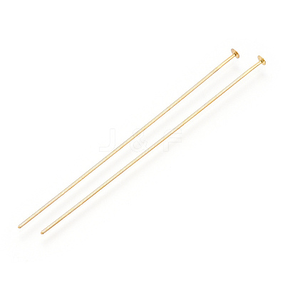 Brass Flat Head Pins KK-G331-11-0.7x63-1