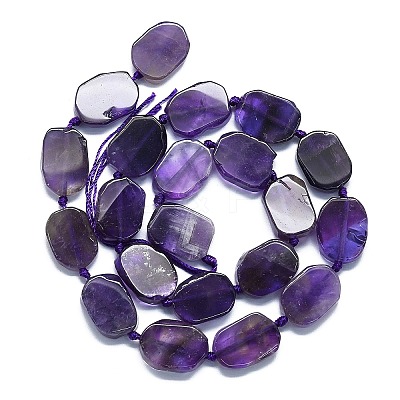 Natural Amethyst Beads Strands G-K245-J12-01-1