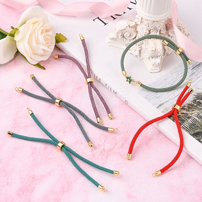 Nylon Twisted Cord Bracelet Making MAK-M025-1