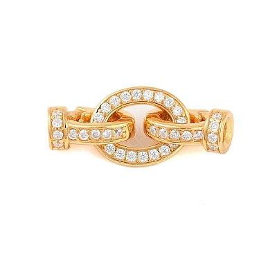 925 Sterling Silver Micro Pave Clear Cubic Zirconia Fold Over Clasps STER-P060-45G-1