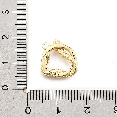 Brass Micro Pave Cubic Zirconia Pendants LS-KK-M321-01B-G-1