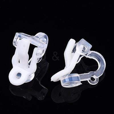 Plastic Clip-on Earring Findings FIND-Q001-02A-1