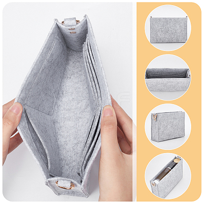 2Pcs 2 Style Wool Felt Bag Organizer Inserts FIND-WR0007-41C-1