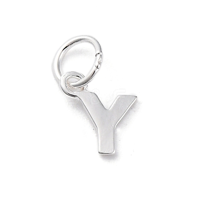 925 Sterling Silver Letter Charms LS-STER-C012-01S-Y-1
