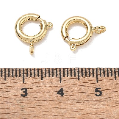 Brass Spring Ring Clasps KK-CBA1AE8-05C-G-1