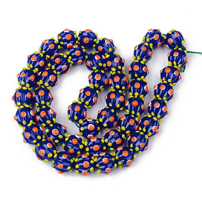 Handmade Lampwork Beads Strands LAMP-N021-007A-1