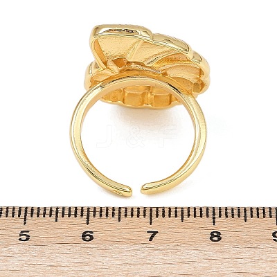 Ocean Theme Brass Cuff Rings RJEW-C135-01G-08-1
