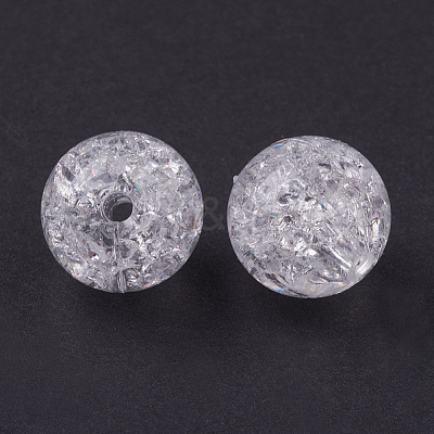 Transparent Acrylic Beads PAB984Y-1-1