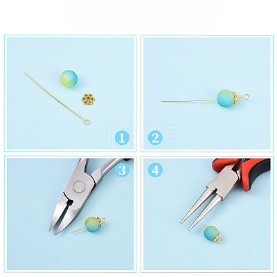 Brass Eye Pins KK-YW0004-04D-P-1