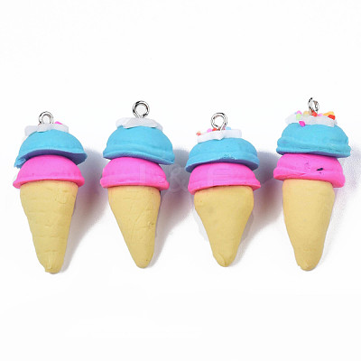 Handmade Polymer Clay Pendants CLAY-Q240-003E-1