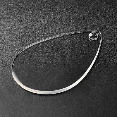 Transparent Acrylic Blank Pendants TACR-Z003-01D-1