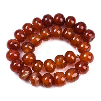 Dyed Natural Agate Beads Strands G-U030-A01-02-1
