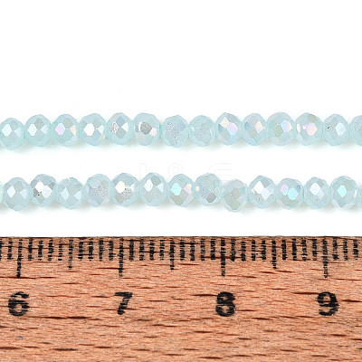 Baking Electroplate Glass Beads Strands DGLA-A039-J2mm-B26-1