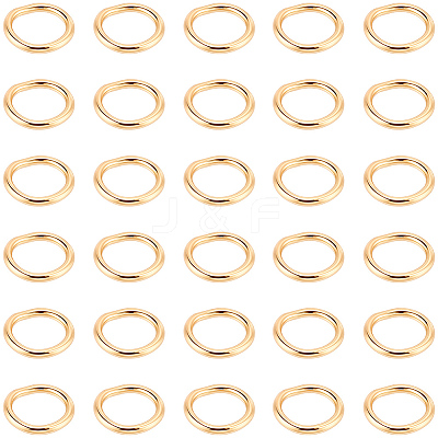 200Pcs 304 Stainless Steel Round Rings STAS-BBC0010-21A-1