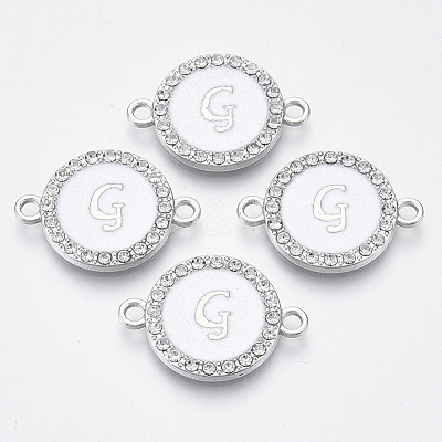 Alloy Enamel Links Connectors ENAM-TAC0003-01S-04G-1