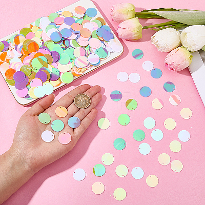 100G 5 Colors PVC Sequin Pendants KY-CY0001-20-1