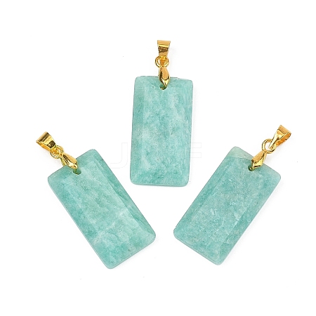 Natural Amazonite Faceted Pendants G-L623-03G-04-1