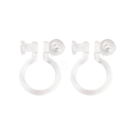 Plastic Clip-on Earring Findings KY-YW0001-46-1