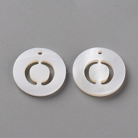 Natural Freshwater Shell Pendants LS-SHEL-Q311-008O-1