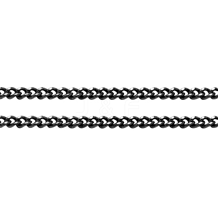 Brass Twisted Chains CHC-S100-0.35mm-AB-NF-1