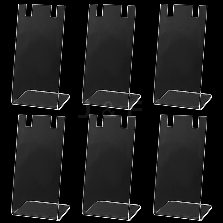 10Pcs L Shaped Acrylic Single Necklace Display Stands NDIS-SC0001-02A-1