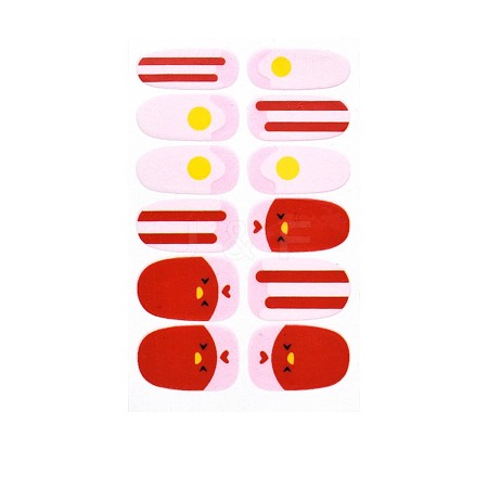 Avocados & Strawberries & Flowers Full Cover Nail Art Stickers MRMJ-T109-WSZ562-1