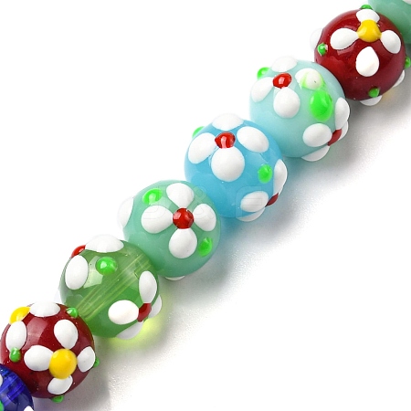 Handmade Lampwork Beads Strands LAMP-A154-05K-1