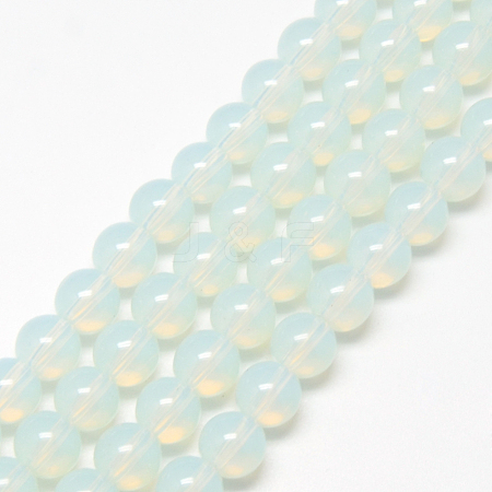 Baking Painted Glass Beads Strands X-DGLA-Q023-8mm-DB1-1