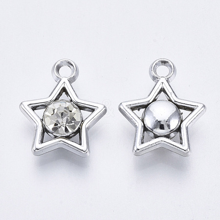 UV Plating Acrylic Pendants PACR-R245-06P-1