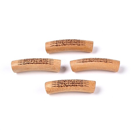 Natural Bocote Wood Beads WOOD-N021-09A-1