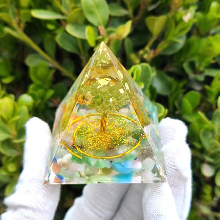 Orgonite Pyramid Resin Energy Generators PW-WG3019A-02-1