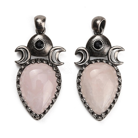 Natural Rose Quartz Pendants GG-CBACC2B-05AS-04-1