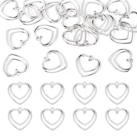 20Pcs Heart Iron Connector Charms FIND-TA0010-01-1