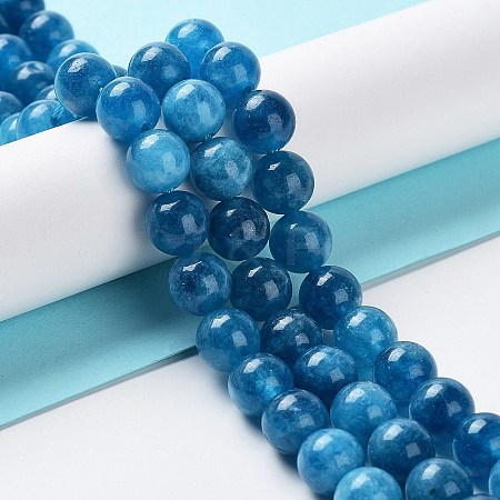 Dyed Natural Malaysia Jade Beads Strands G-G021-02B-10-1