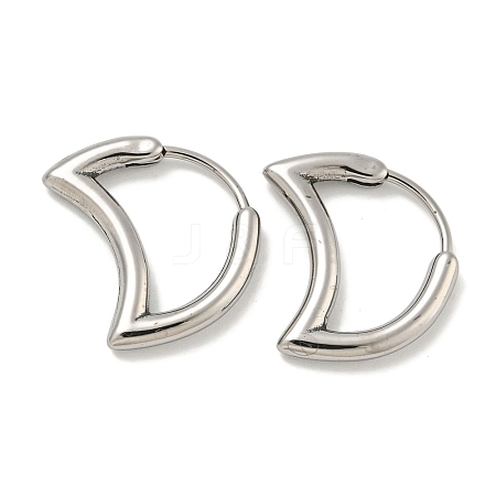 316 Surgical Stainless Steel Hoop Earrings EJEW-D096-18H-AS-1