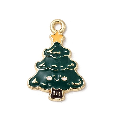 Christmas Alloy Enamel Pendants FIND-H055-17D-G01-1