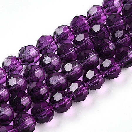 Baking Paint Transparent Glass Beads X1-DGLA-A035-T6mm-A09-1