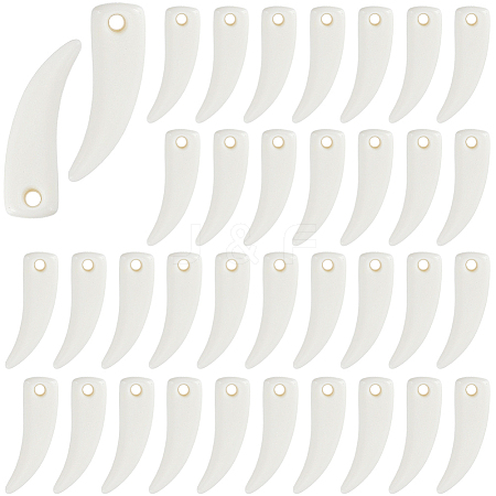 60Pcs Opaque Acrylic Pendants OACR-SP0002-35-1