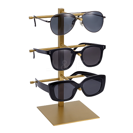 3-Tier 201 Stainless Steel Sunglasses Tower Display Stands ODIS-WH0086-221B-1