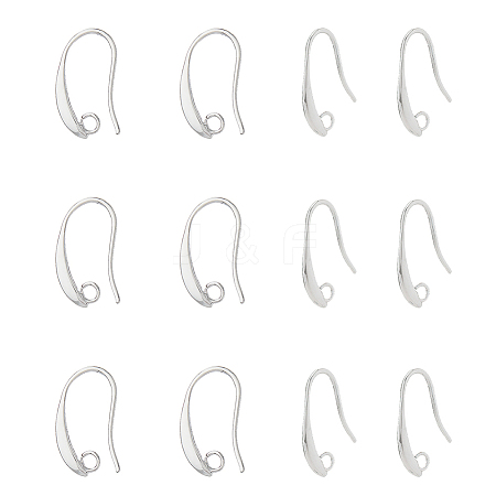 40Pcs Brass Earring Hooks KK-FH0007-64P-1