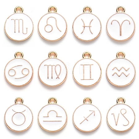 Alloy Enamel Pendants ENAM-S124-01A-04-1