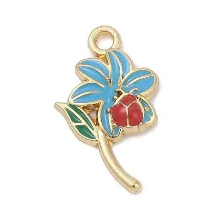 Alloy Enamel Pendants PALLOY-V003-01G-02-1