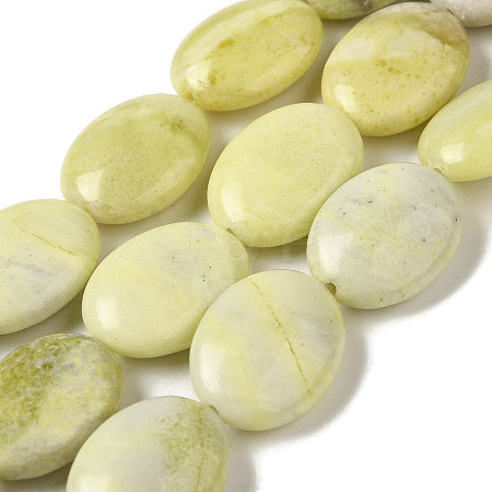 Natural Lemon Jade Beads Strands G-B078-G04-02-1