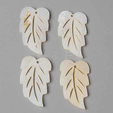 Natural Freshwater Shell Pendants SHEL-N026-81-1