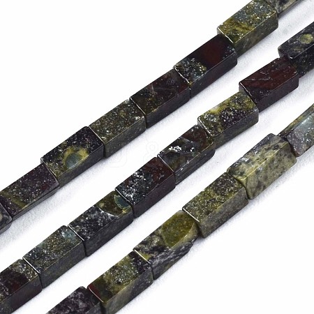 Natural Dragon Blood Jasper Beads Strands G-S299-135-1