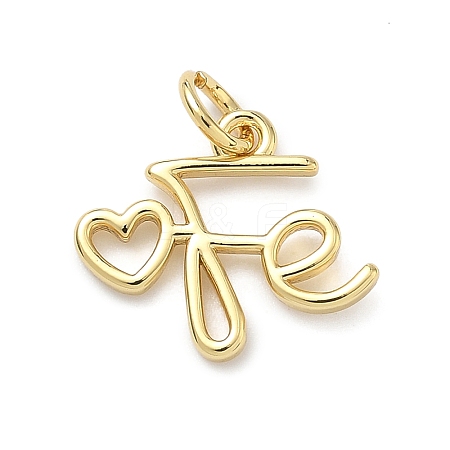Brass Pendants KK-C156-25G-1