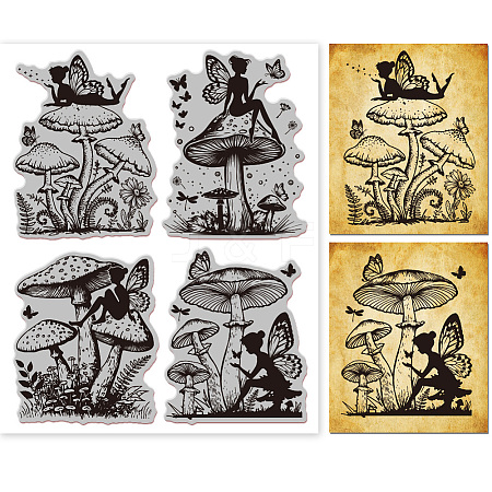 Rubber Clear Stamps DIY-WH0251-014-1