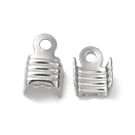 Tarnish Resistant 304 Stainless Steel Folding Crimp Ends STAS-P319-02P-1