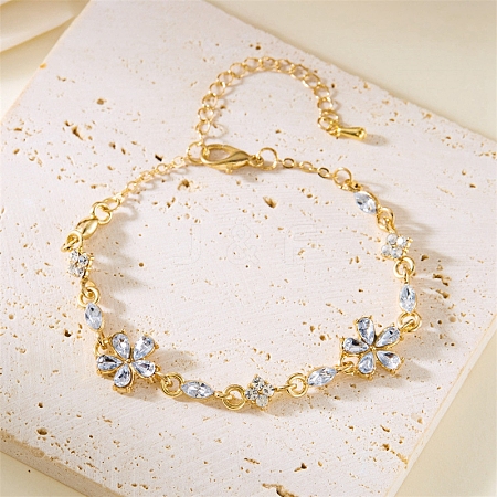 Alloy Link Chain Bracelets for Women PW-WG75AB3-03-1